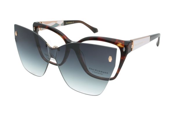 Ana Hickmann Damenbrille AH6554G E01 mit Sonnenclip 