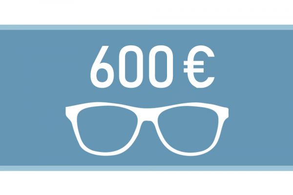 Gutschein für eine Brille im Wert von 600€