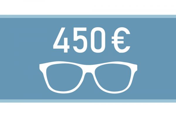 Gutschein für eine Brille im Wert von 450€