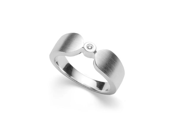 Bastian inverun Ring Luce • Silber 925 rhodiniert • 40831-52