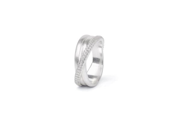 Bernd Wolf Ring Crescencia • 925 Silber • Zirkonia