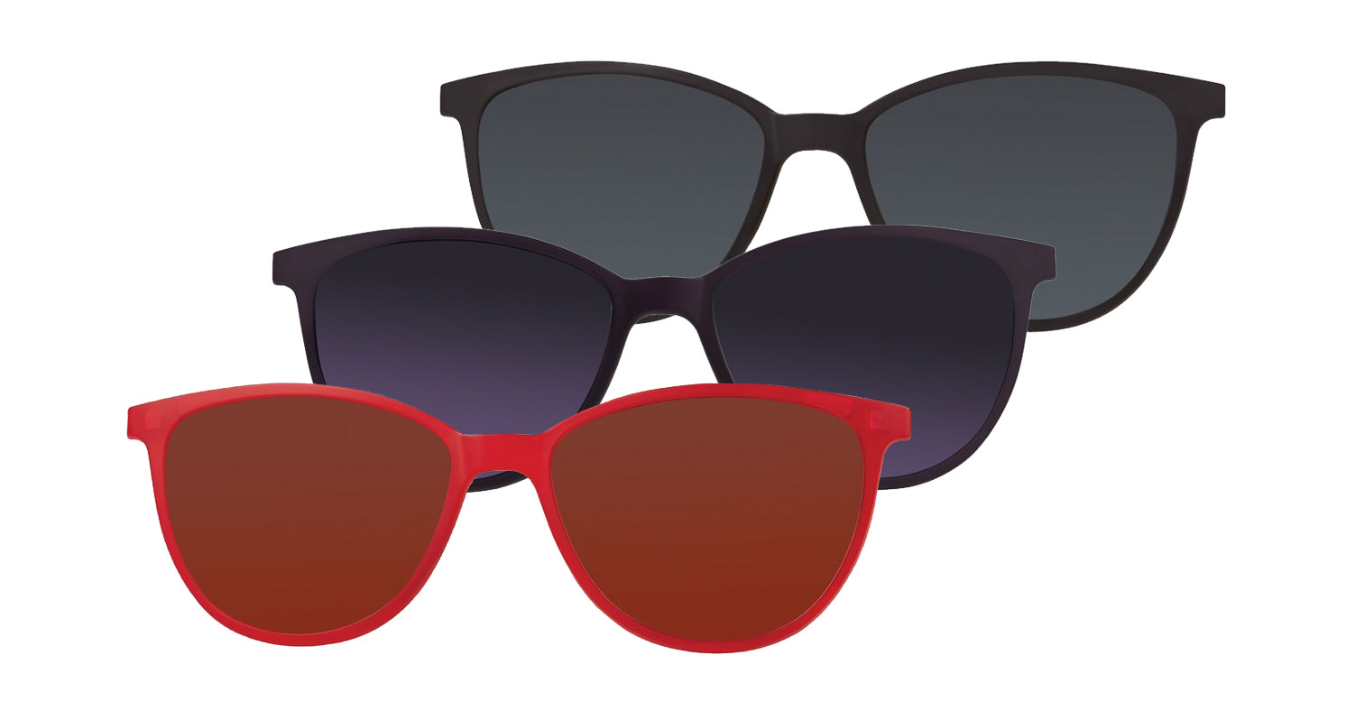 Sonnenclip für Metall-Brillen Polarisierend versch.Farben Sonnenbrille Neu