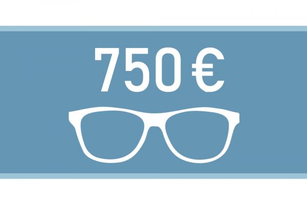 Gutschein für eine Brille im Wert von 750€