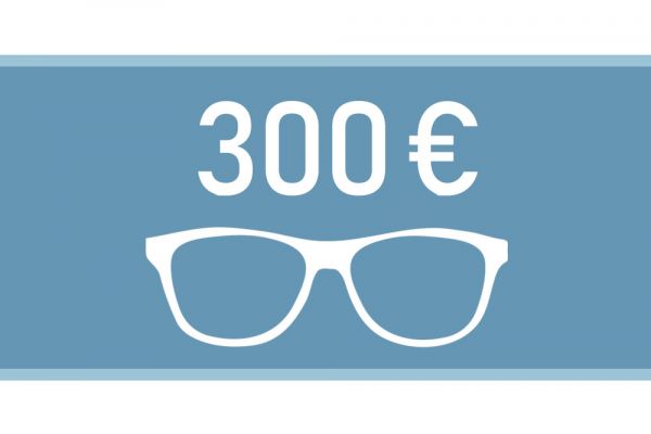 Gutschein für eine Brille im Wert von 300€